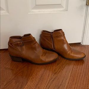 Brown ankle booties